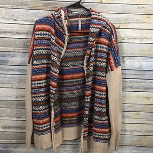 Hanna Andersson knit hooded cardigan with pockets